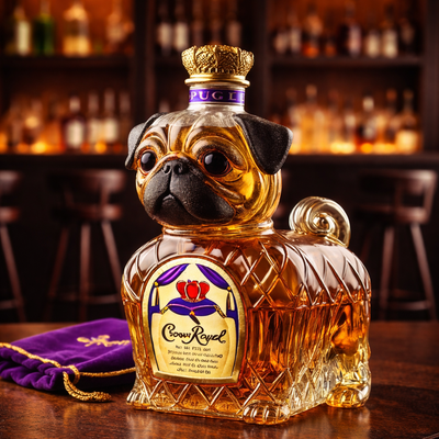 Botella de whisky - Edición Bulldog Francés